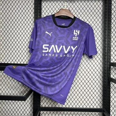 24-25 Al-Hilal - Terceira camisola - Equipamentos de futebol - Futebol