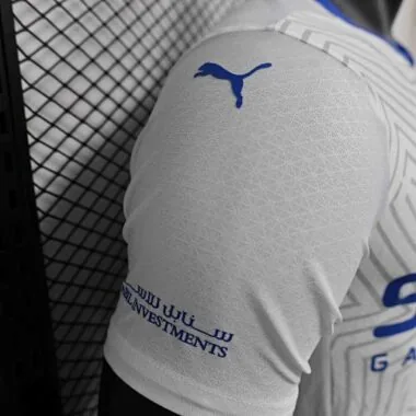 Maglia da trasferta dell'Al-Hilal Saudi, versione giocatore, 24-25, abbigliamento sportivo