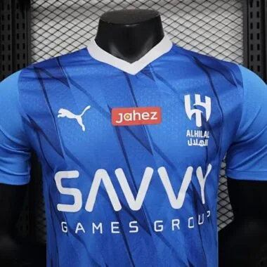Camisa de futebol do Al-Hilal (jogador), versões 23-24, tamanhos S-XXL