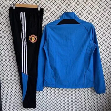 26-27 Manchester United Blue Windbreaker Jackets Kit Soccer T-Shirt