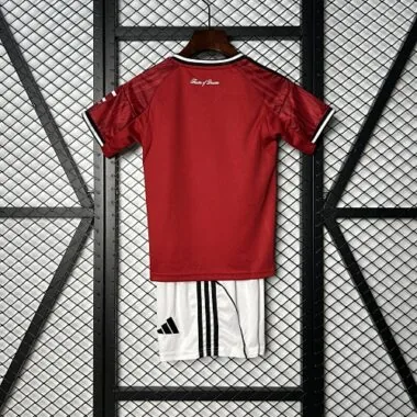 25-26 Manchester United Home Kids Kit Soccer T-Shirt