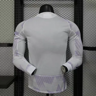 25-26 Manchester United Away Long Sleeves Kit Player Version Soccer T-Shirt