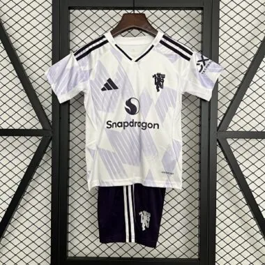 25-26 Manchester United Away Kids Kit Soccer T-Shirt