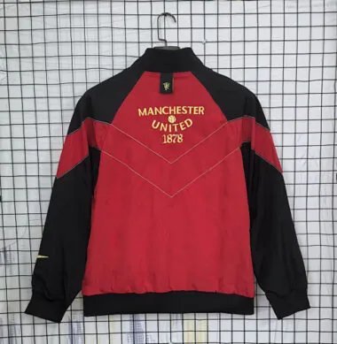 06-07 Manchester United Retro Red Windbreaker Jackets