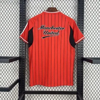 25-26 Manchester United Baseball Uniform Kit Soccer T-Shirt