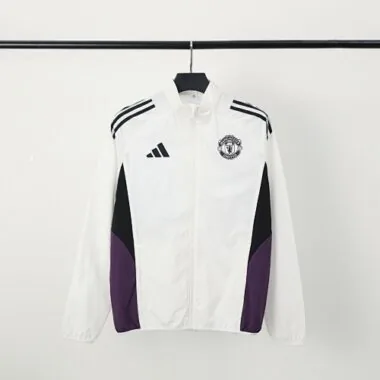 25-26 Manchester United white windbreaker Soccer T-Shirt