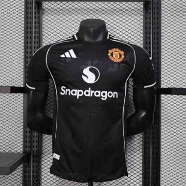 25-26 Manchester United Black Kit Special Edition Player Version Soccer