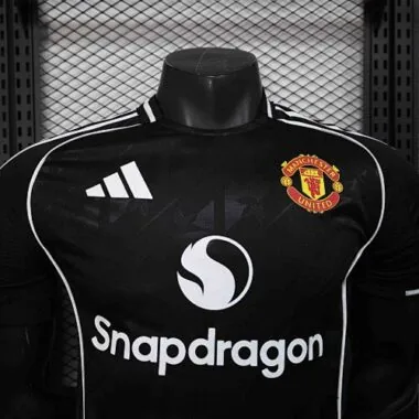 25-26 Manchester United Black Kit Special Edition Player Version Soccer