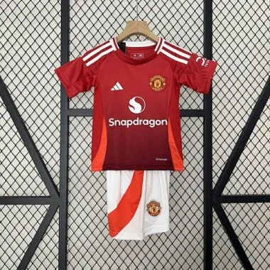 24-25 Manchester United Home Kid Kits Children Apparel AAAAJersey Wholesale Yupoo