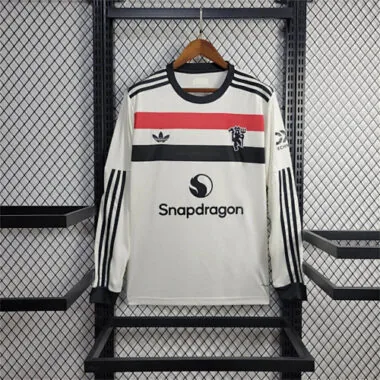 24-25 Manchester United Away Long Sleeve Kit Soccer