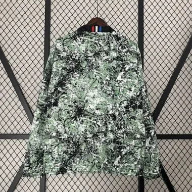 24-25 Manchester United Green and Black Reversible Windbreaker Double-Sides Jacket