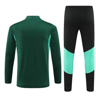 23-24 Manchester United Long Sleeve Tracksuit Green Training Suits Jersey