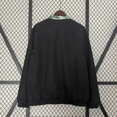 24-25 Manchester United Green and Black Reversible Windbreaker Double-Sides Jacket