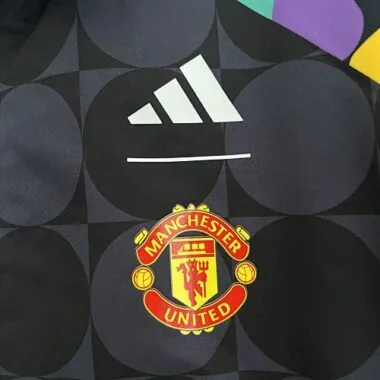 23-24 Manchester United Reversible Windbreaker Black&White Double-Sides Jacket Best Jerseys