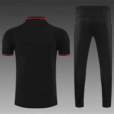 Manchester United Polo black and white-red