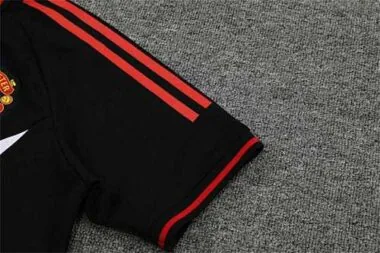 Manchester United Polo black and white-red