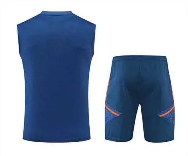 22-23 Manchester United vest training suit kit navy blue