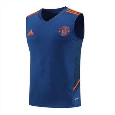 22-23 Manchester United vest training suit kit navy blue