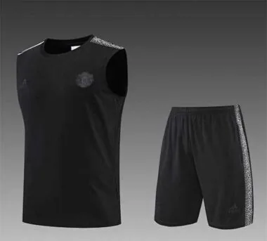 22-23 Manchester United vest training suit kit Black