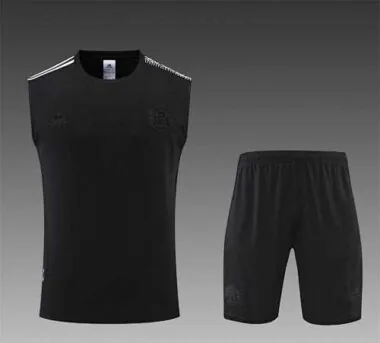 22-23 Manchester United vest training suit kit Black