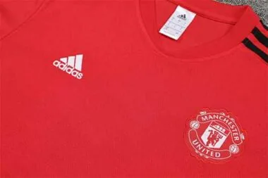 22-23 Manchester United Training Suit Short Sleeve Kit Red