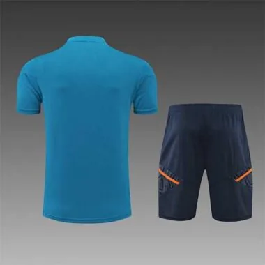 2223 Manchester United Training Suit Short Sleeve Kit Blue