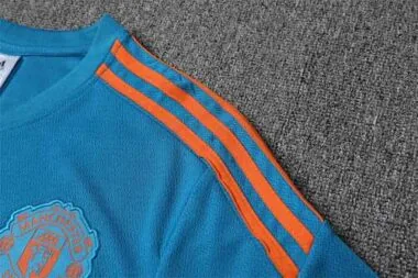 2223 Manchester United Training Suit Short Sleeve Kit Blue