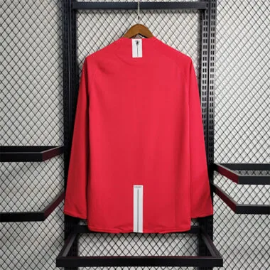 07-08 Manchester United, maglia da casa a maniche lunghe