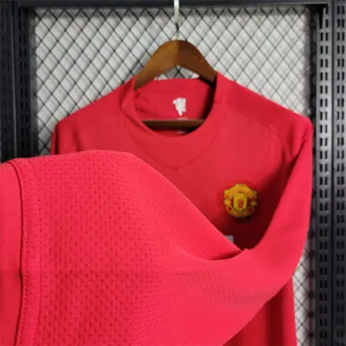 07-08 Manchester United, maglia da casa a maniche lunghe