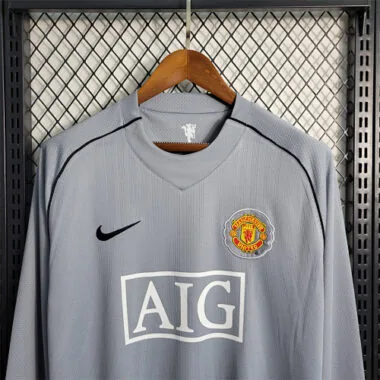 07-08 Manchester United grijs keepersshirt met lange mouwen