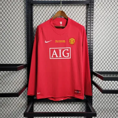 07-08 Manchester United Champions League version home Long Sleeve