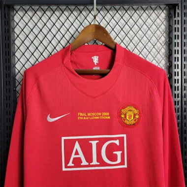 07-08 Manchester United Champions League version home Long Sleeve