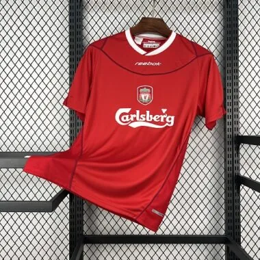 02-04 Liverpool Home Kit Retro Soccer T-Shirt