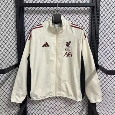 25-26 Liverpool Windbreaker Jackets Kit Soccer T-Shirt