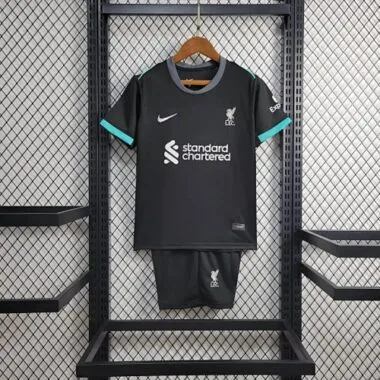 24-25 Liverpool Away Kid Kits Youth Apparels Football
