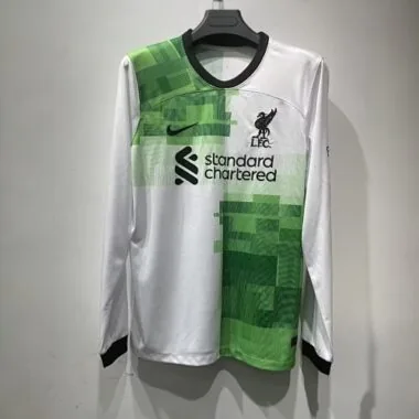 23-24 Liverpool Away Kit Long Sleeve Shirt Cheap Jerseys