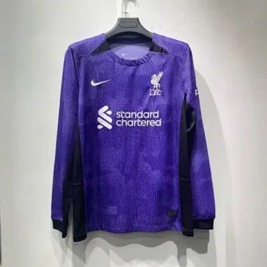 23-24 Liverpool Third Kit Long Sleeve Shirt Cheap Jerseys