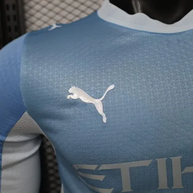 26-27 Manchester City Home Long Sleeves Kit Player Version Soccer T-Shirt