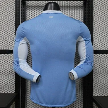26-27 Manchester City Home Long Sleeves Kit Player Version Soccer T-Shirt