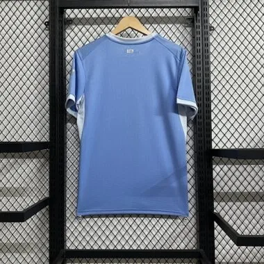 26-27 Manchester City Home Blue Kit Soccer T-Shirt