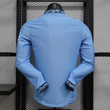 24-25 Manchester City Home Long Sleeve Kit Player Version Shirt Soccer