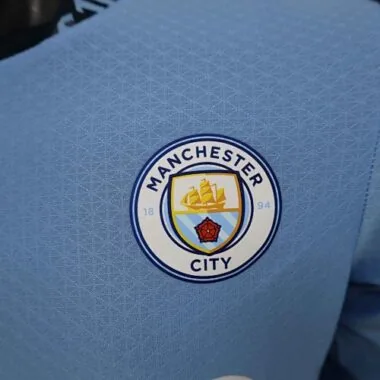 24-25 Manchester City Home Long Sleeve Kit Player Version Shirt Soccer