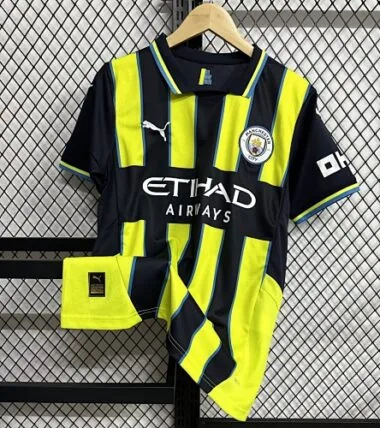 24-25 Manchester City Away Kit Football Apparels Sport