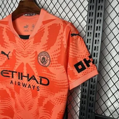 24-25 Divisa da portiere arancione del Manchester City - Sport