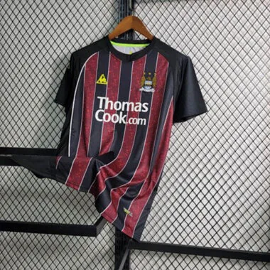 08-09 Retro-Auswärtstrikots von Manchester City in den Größen S–XXL – günstige Fußballtrikots