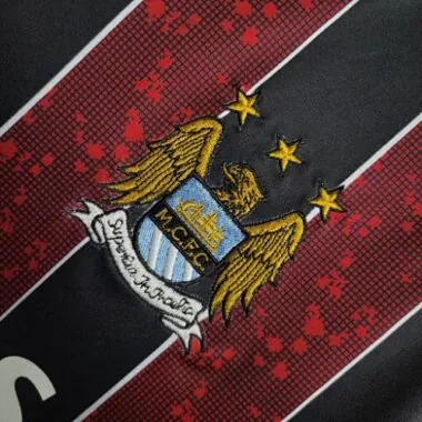 08-09 Retro-Auswärtstrikots von Manchester City in den Größen S–XXL – günstige Fußballtrikots