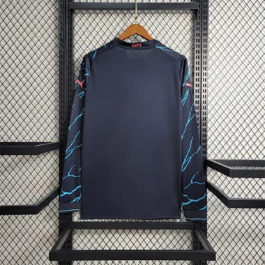 23-24 Manchester City Third away long sleeve size S-4XL Soccer Jerseys
