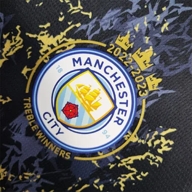 23-24 Manchester City Black Gold Special Edition Size S-XXL