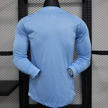 23-24 Manchester City Home Player Version Long Sleeve Soccer Jerseys