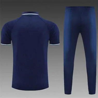 Manchester City Polo deep royal blue stripes